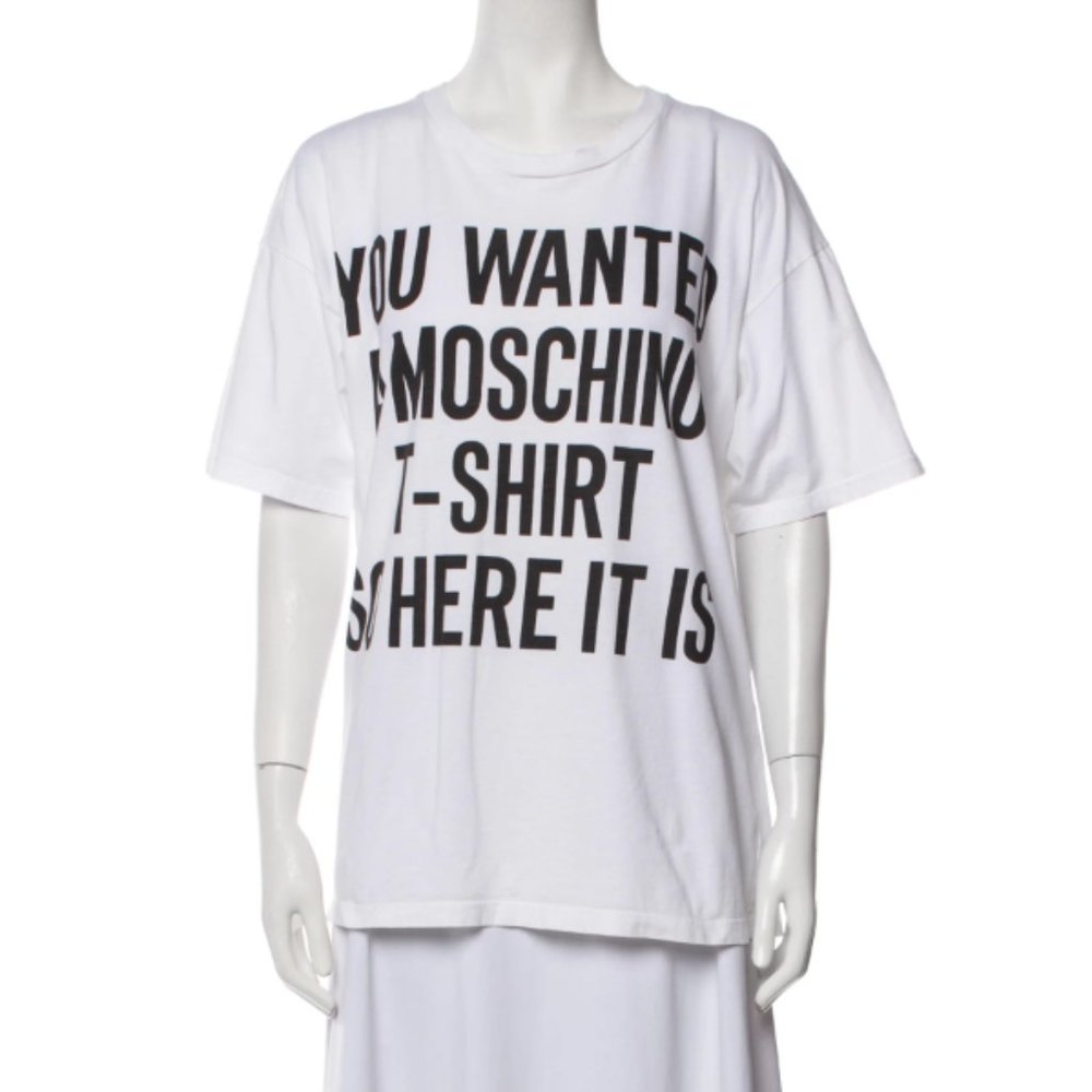 MOSCHINO Graphic Print Crew Neck T-Shirt
